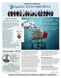 a newspaper article with a group of people