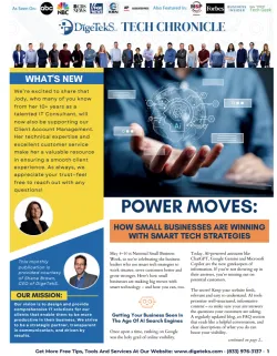 DigeTek's Tech Chronicle showcasing business success and technology strategies for small enterprises.