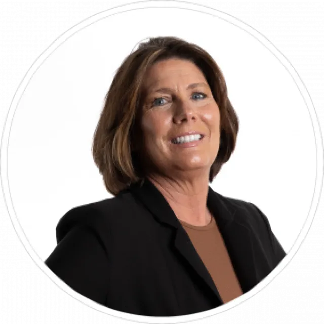 a woman smiling for the camera