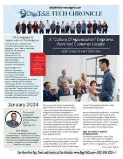 a newspaper with a group of people